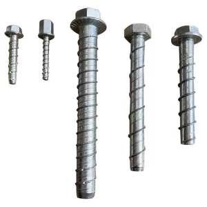 Zinc-Plated Carbon Steel Concrete Bolts M10 X75mm